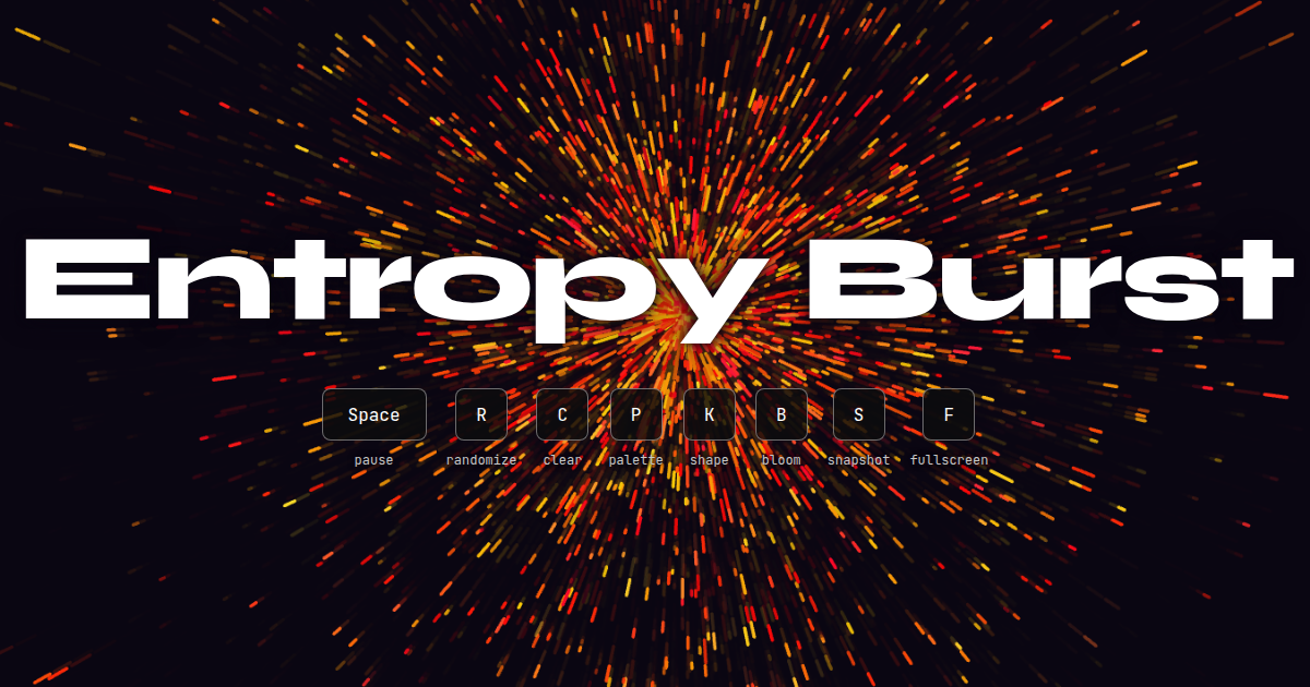 Entropy Burst