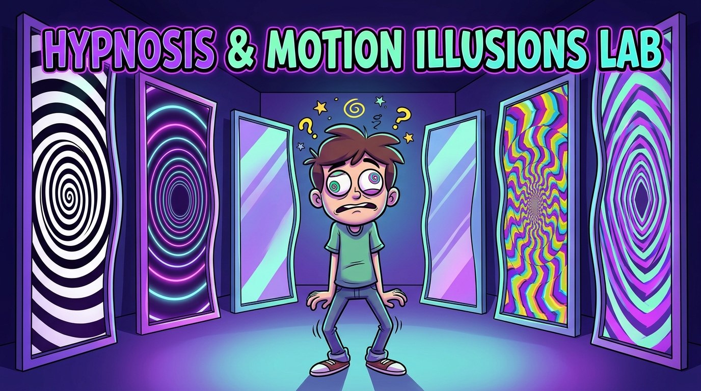 Hypnosis & Motion Illusions Lab — Interactive Optical Illusions & Spirals