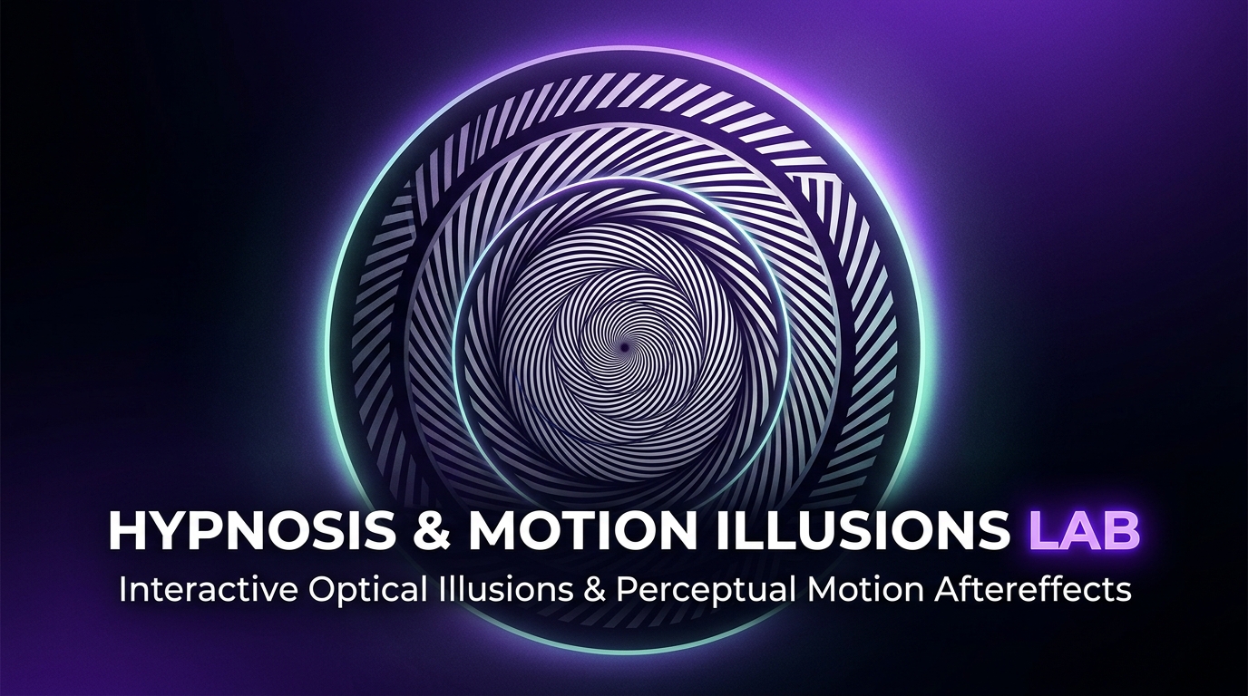 Hypnosis & Motion Illusions Lab — Interactive Optical Illusions & Spirals